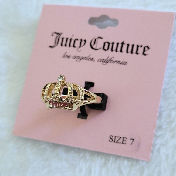 Juicy🍊 Couture Textured Crown👑 Ring💍 - Picture 3 of 16